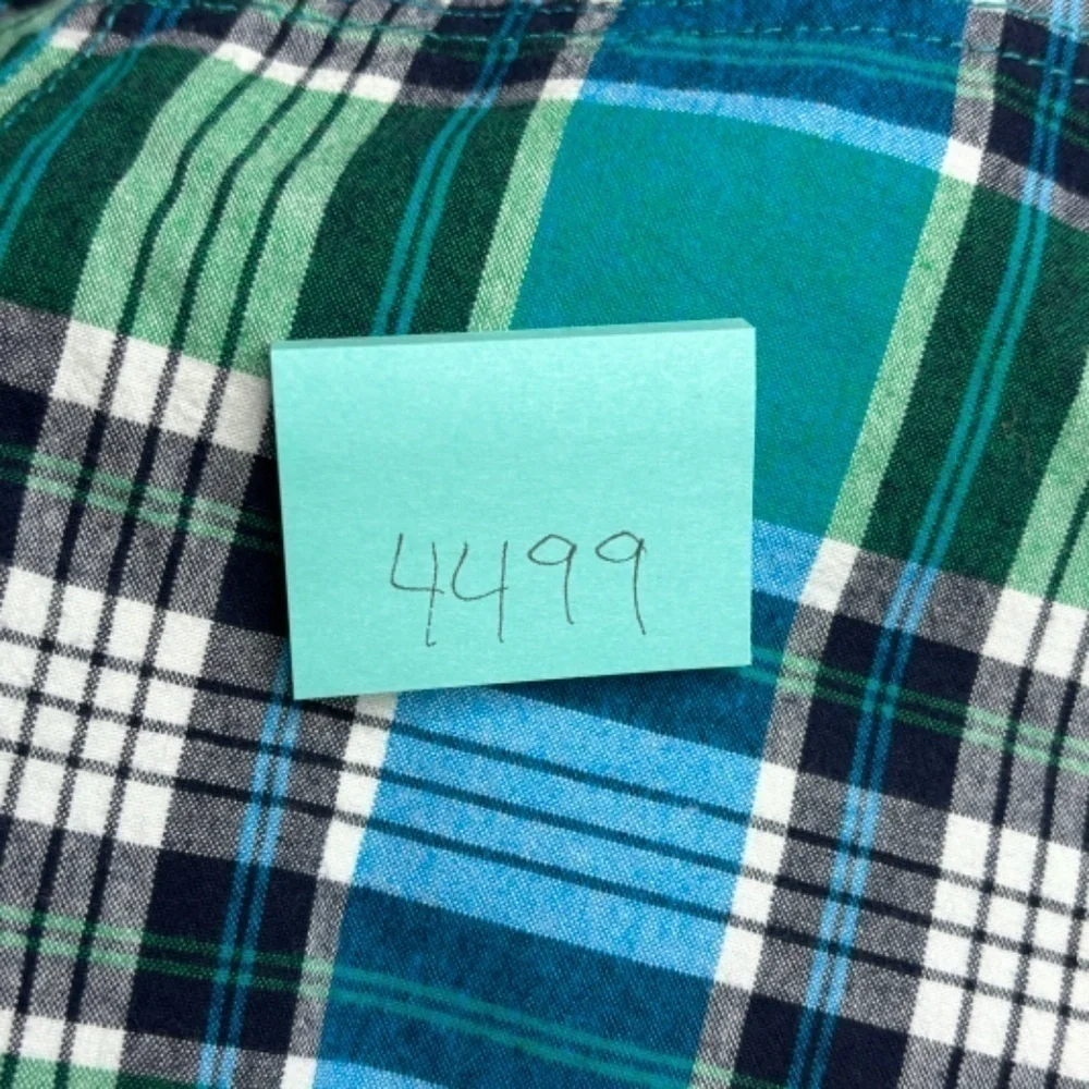 The Childrens Place Boys Shorts Size 14 Green Blue Black White Plaid Shorts